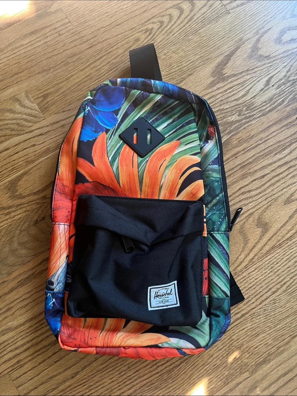 Herschel Supply Co. Heritage Crossbody Watercolor Flower Black